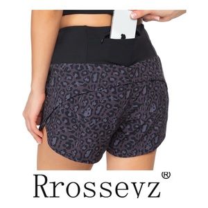 Leopard Print Running Shorts Size Large New